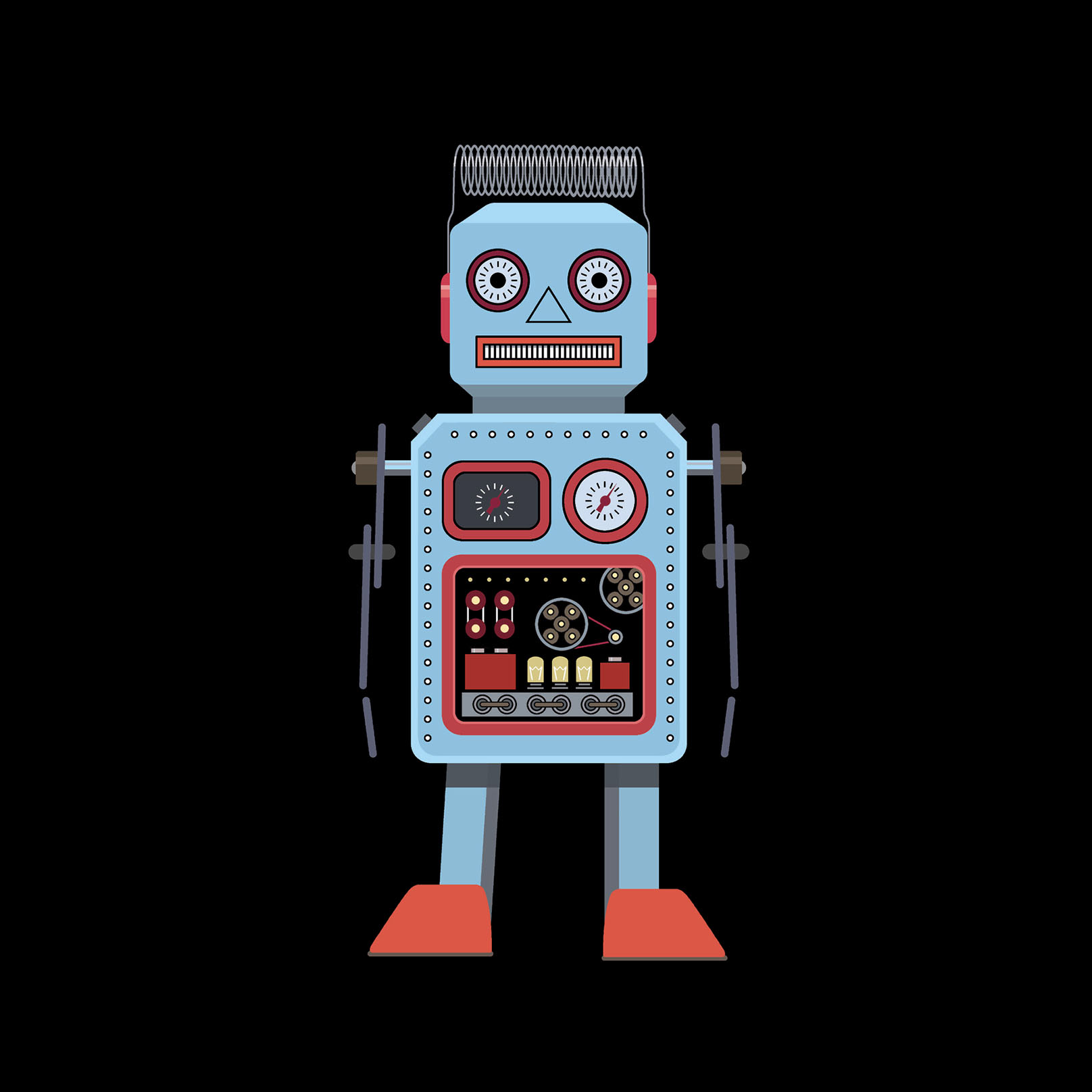 Robot Bleu Red
