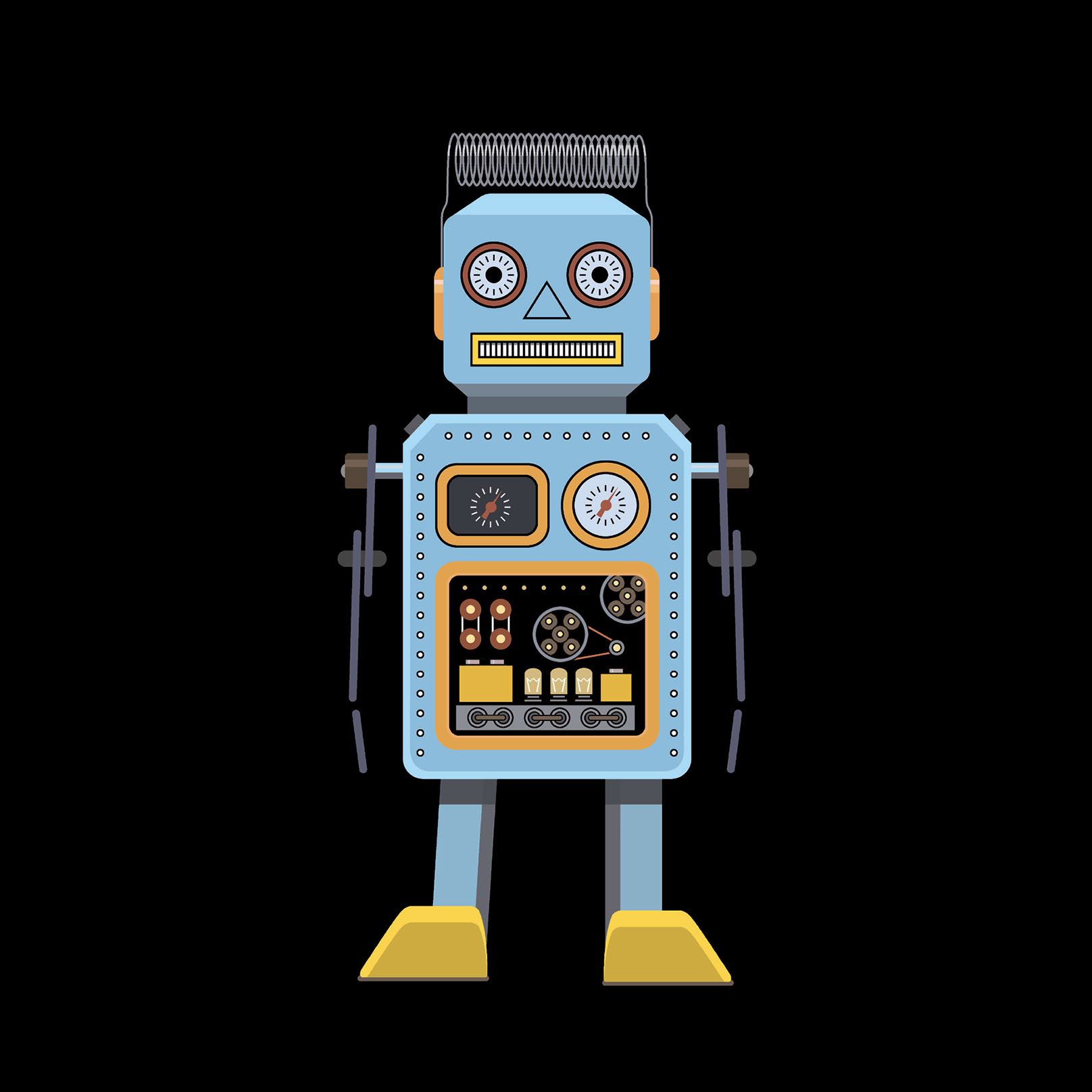 Robot Blue Yellow
